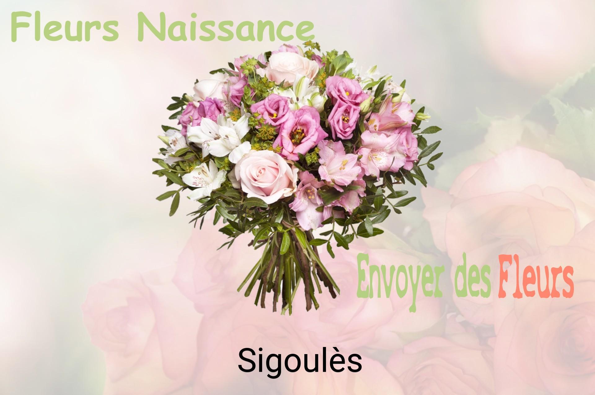 Bouquet de fleurs de naissance livré à Sigoulès